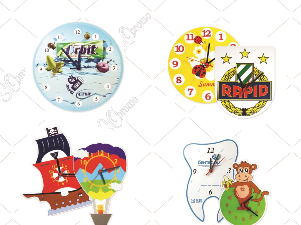 Eva Custom Cut Clocks