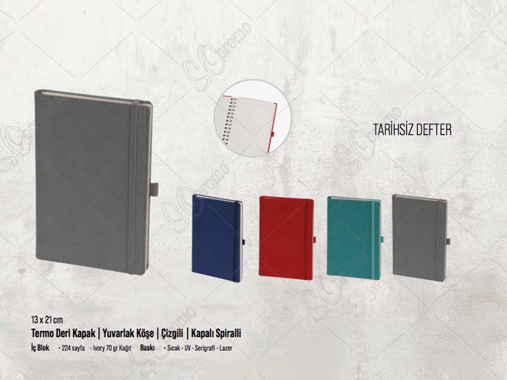 Thermo Leather Undated Notebook