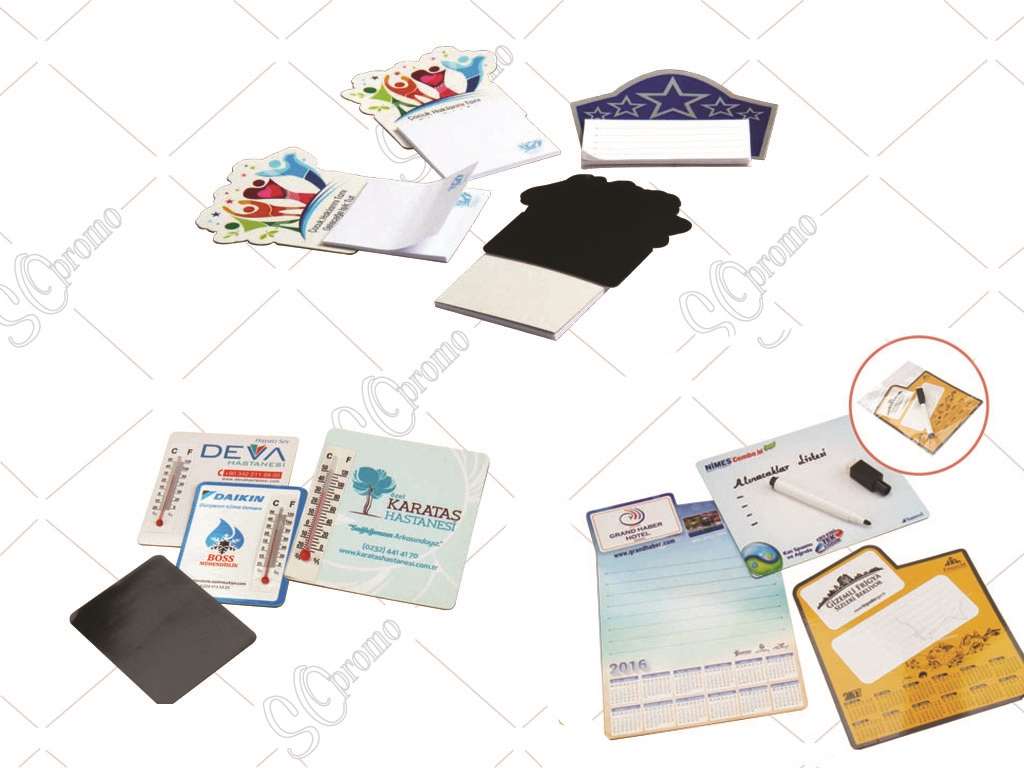 Magnet With Notepad & Ther Mometer